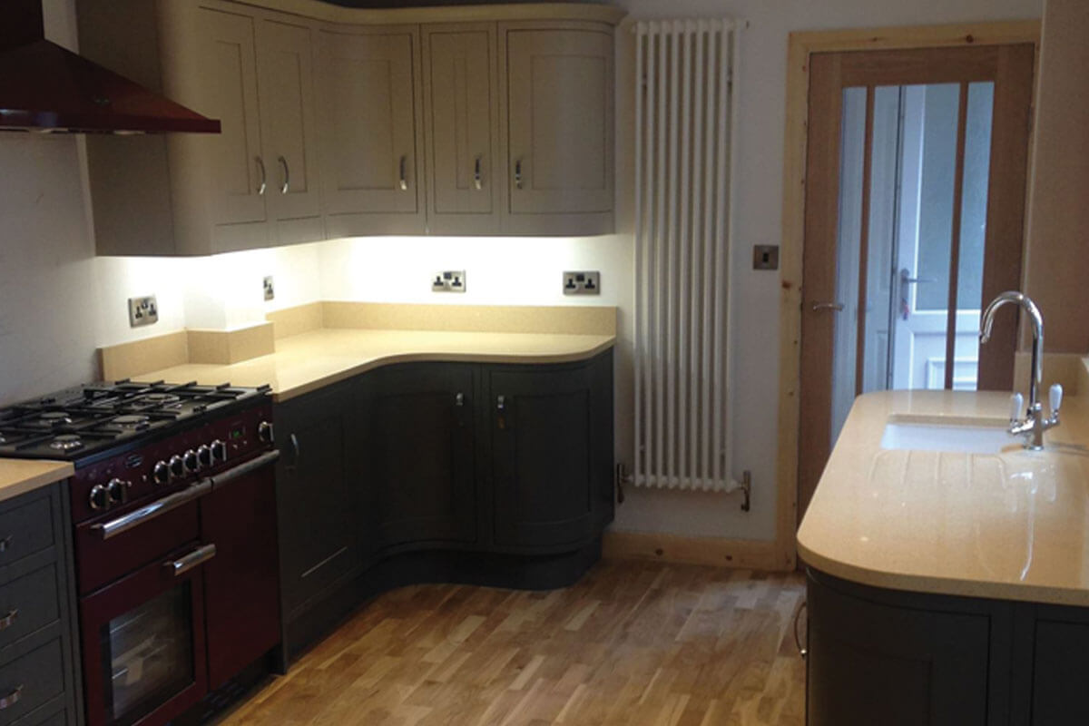 A luxury kitchen installation by Bosomworth Glass in Filey