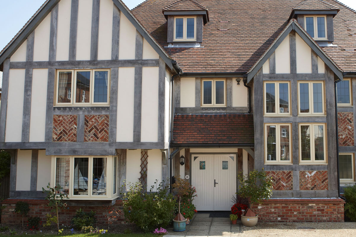 An example of coloured window installation by Bosomworth Glass in Filey