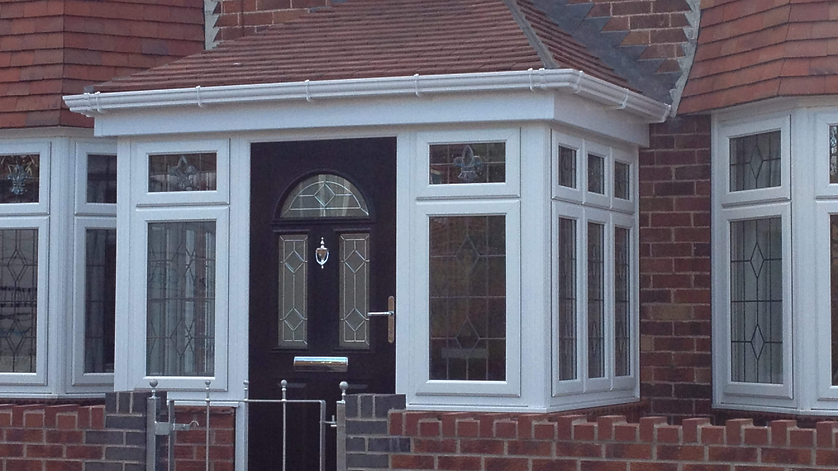 A porch installation by Bosomworth Glass in Filey